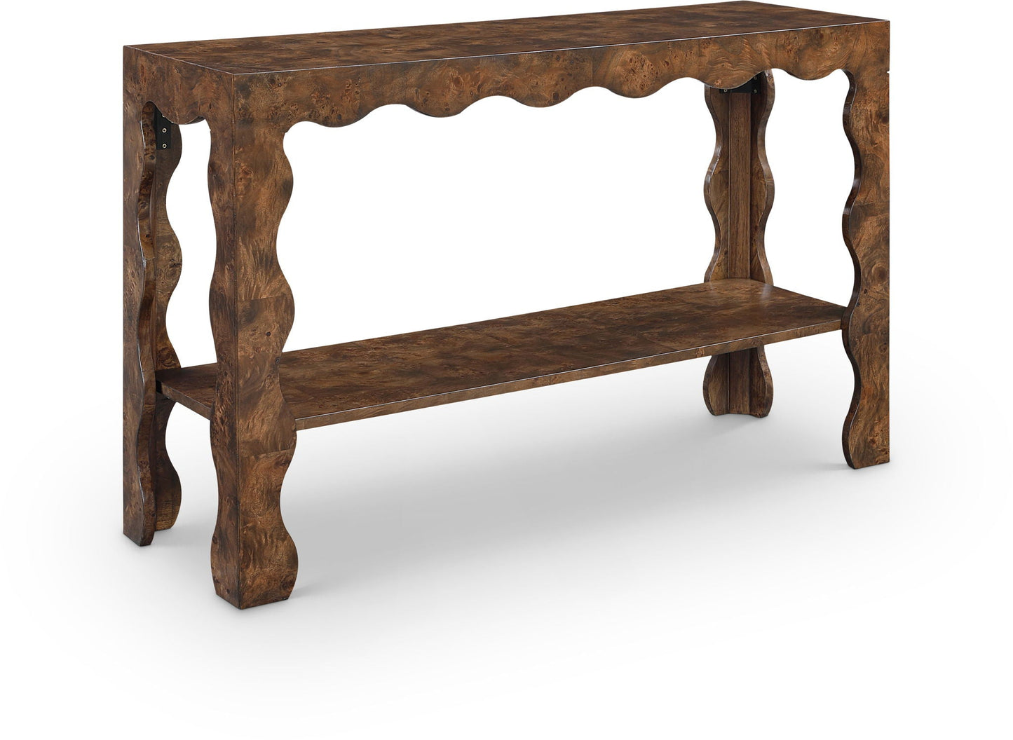 Vassa - Burl Veneer Console Table