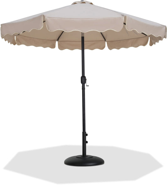 Amalfi - Patio Umbrella - Black Base / Black Pole